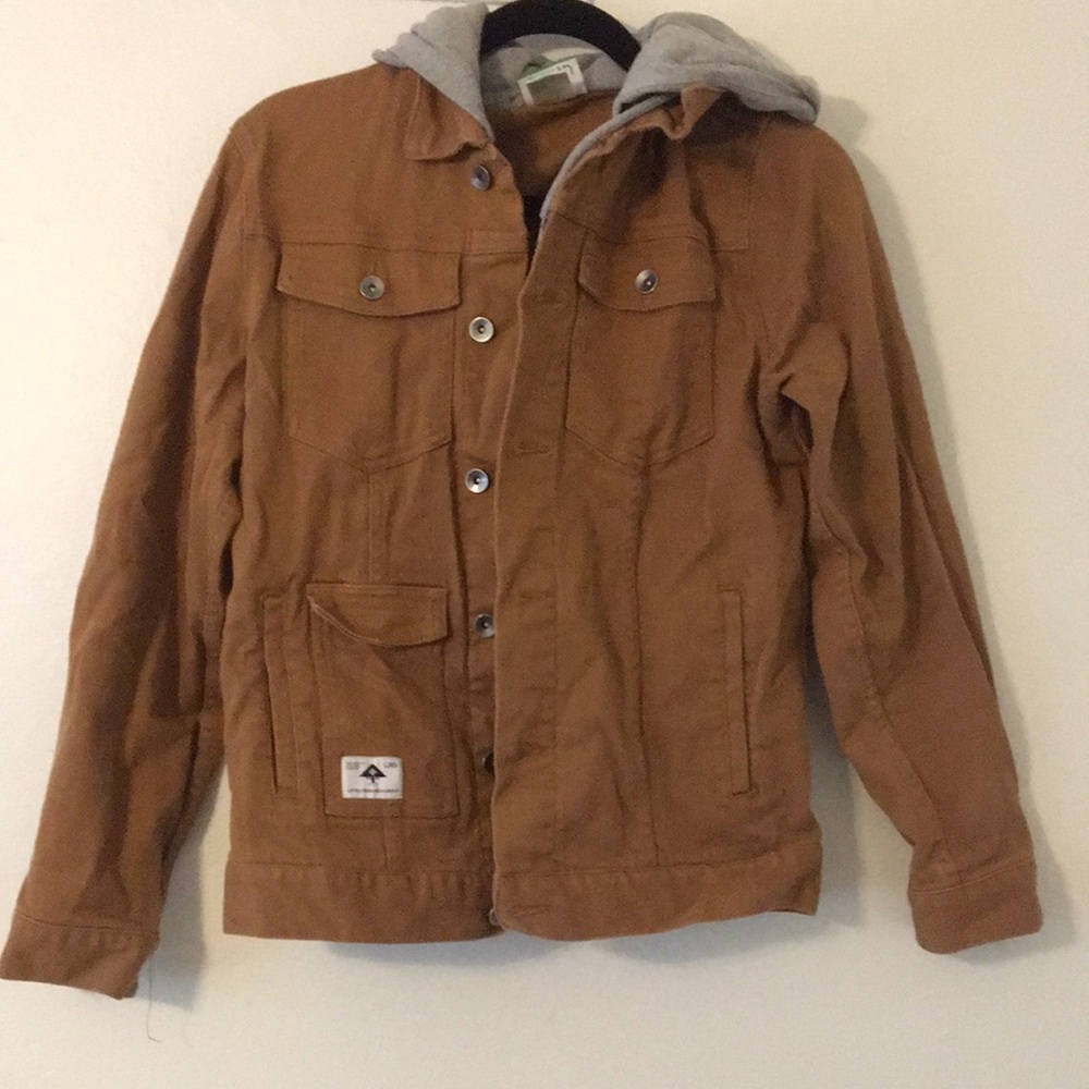 LRG Brown and Grey Jacket Size Small